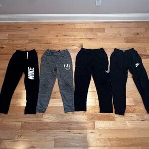 Boys Nike Athletic Elastic Waist Pull On Sweat Pants Joggers Sz L & XL- Lot of 4